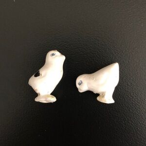 Vintage Porcelain Miniature Chicks Baby Birds
